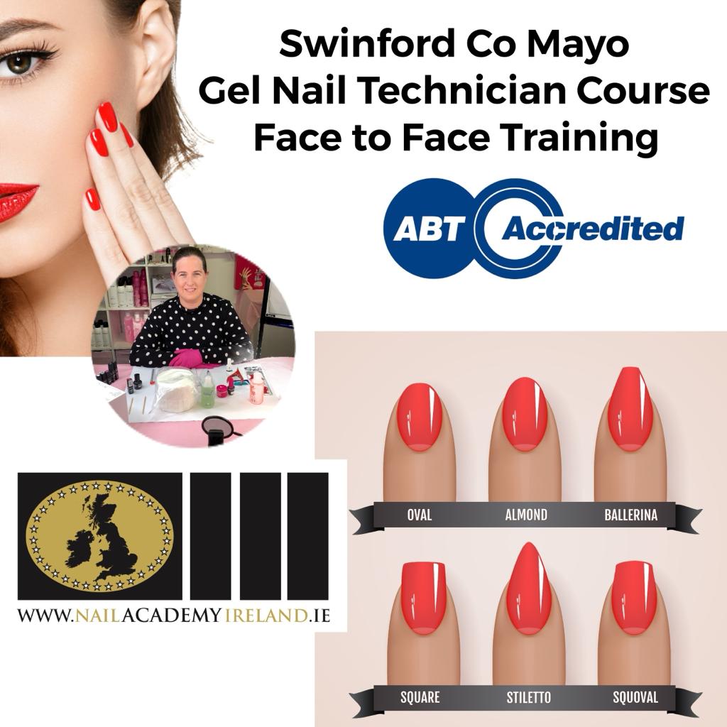 Mayo : Gel Nail Technician Course ( June 15 and June 16 ) Face to Face In Class Training. ABT Accredited Course. Total Cost Of Course €399 ABT-AIT Accredited
