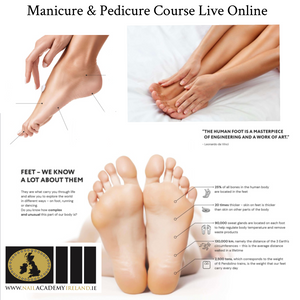 Manicure and Pedicure Course Online : April 26 Friday evening 7pm until 9pm live online . ABT-AIT Accredited