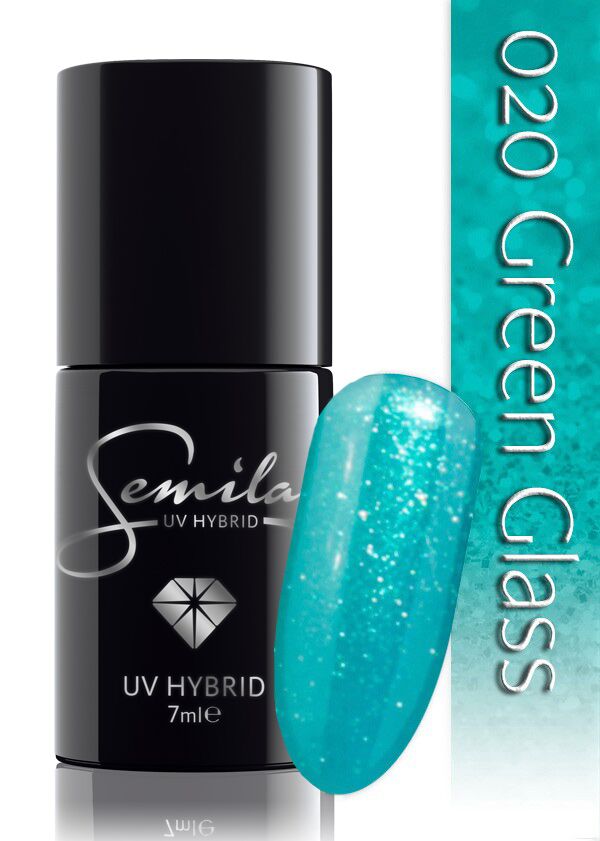 Semilac 020 UV Hybrid Green Glass 7ml