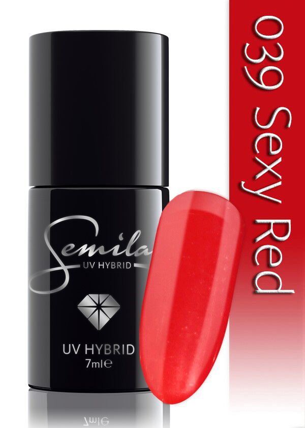 Semilac 039 UV HYbrid Sexy Red 7ml