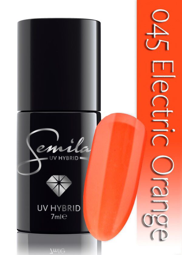 Semilac 045 UV Hybrid Electric Orange 7ml
