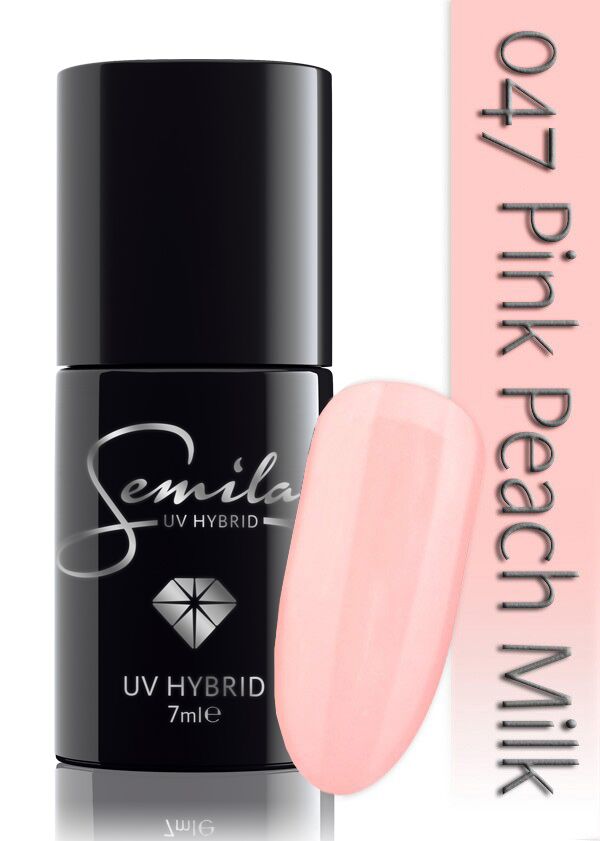 Semilac 047 UV Hybrid Pink Peach Milk 7ml