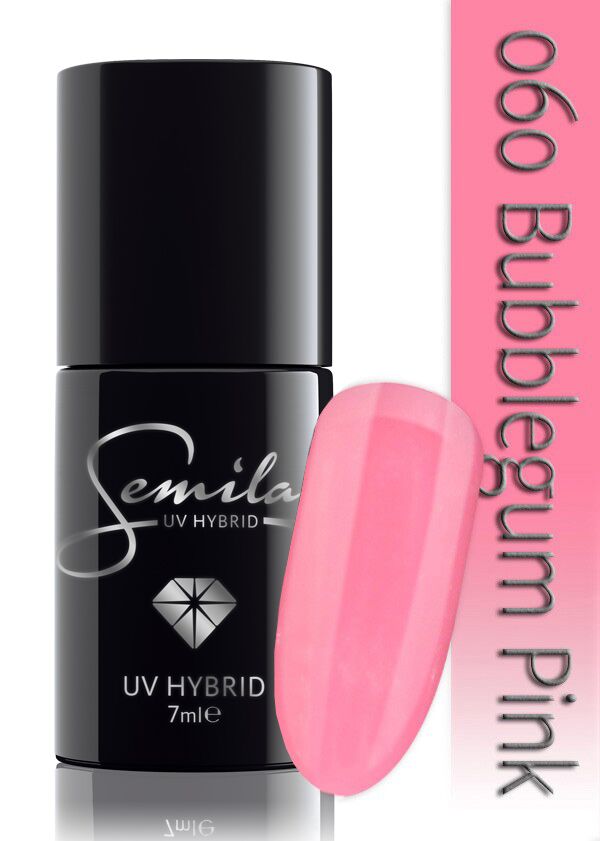 Semilac 060 UV Hybrid Bubblegum Pink 7ml