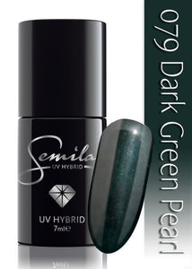 Semilac 079 UV Hybrid Dark Green Pearl 7ml