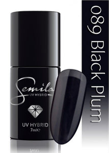 Semilac 089 UV Hybrid Black Plum 7ml