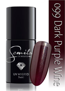 Semilac 099 UV Hybrid Dark Purple Wine 7ml
