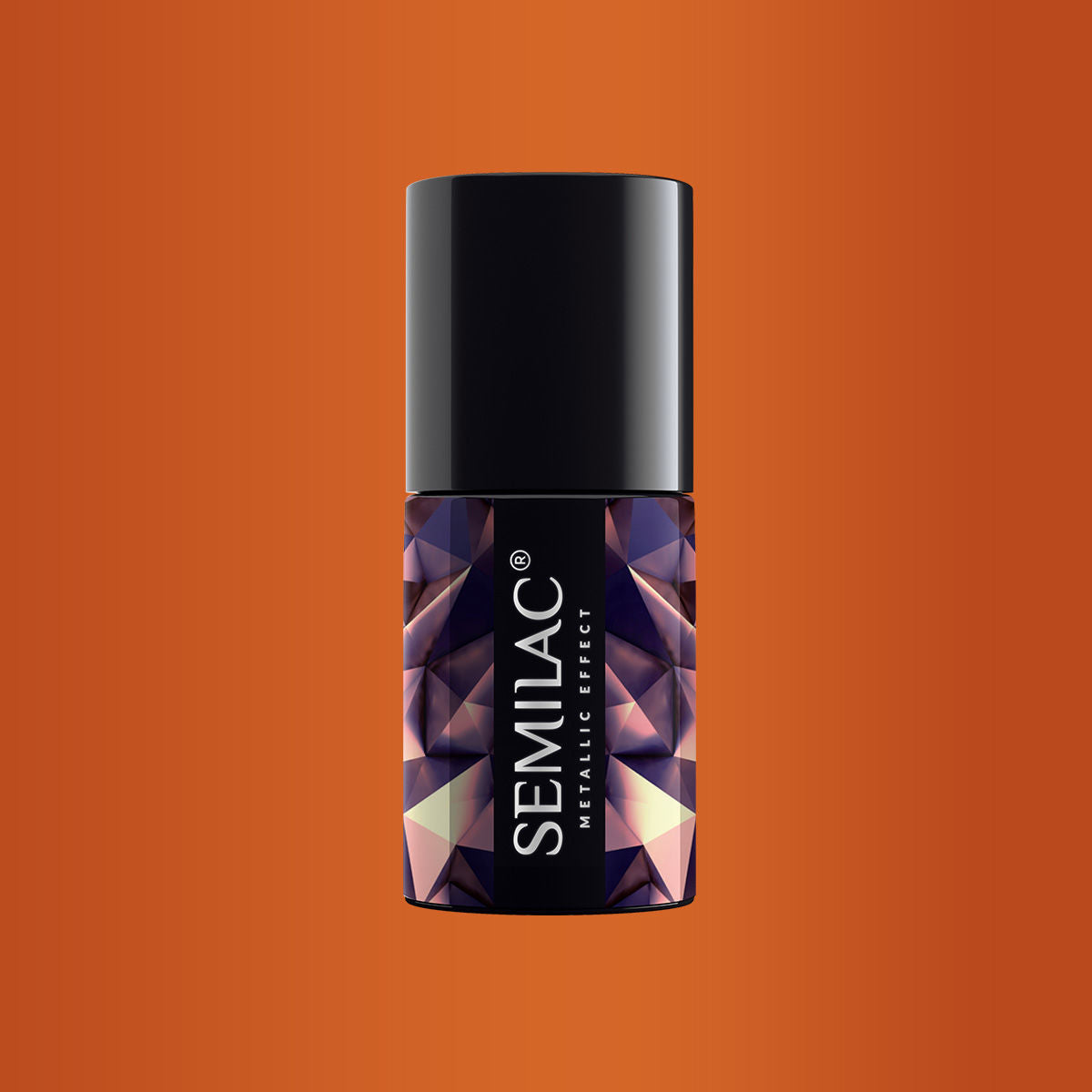 Semilac 248 UV Gel Nail Hybrid  Metallic Effect Orange 7ml