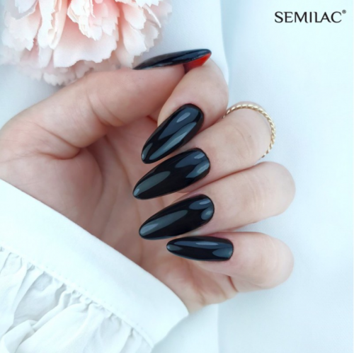 Semilac 300 UV Hybrid Nail Polish Perfect Black 7 ml