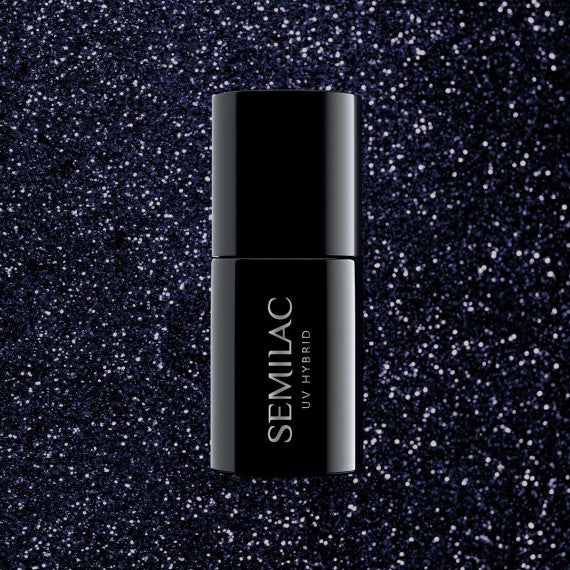 Semilac 340 Hybrid Shimmer Black  7ml