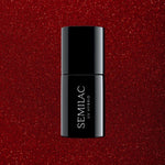 Semilac 347 Pretty red Glitter Hybrid Gel Polish 7ml