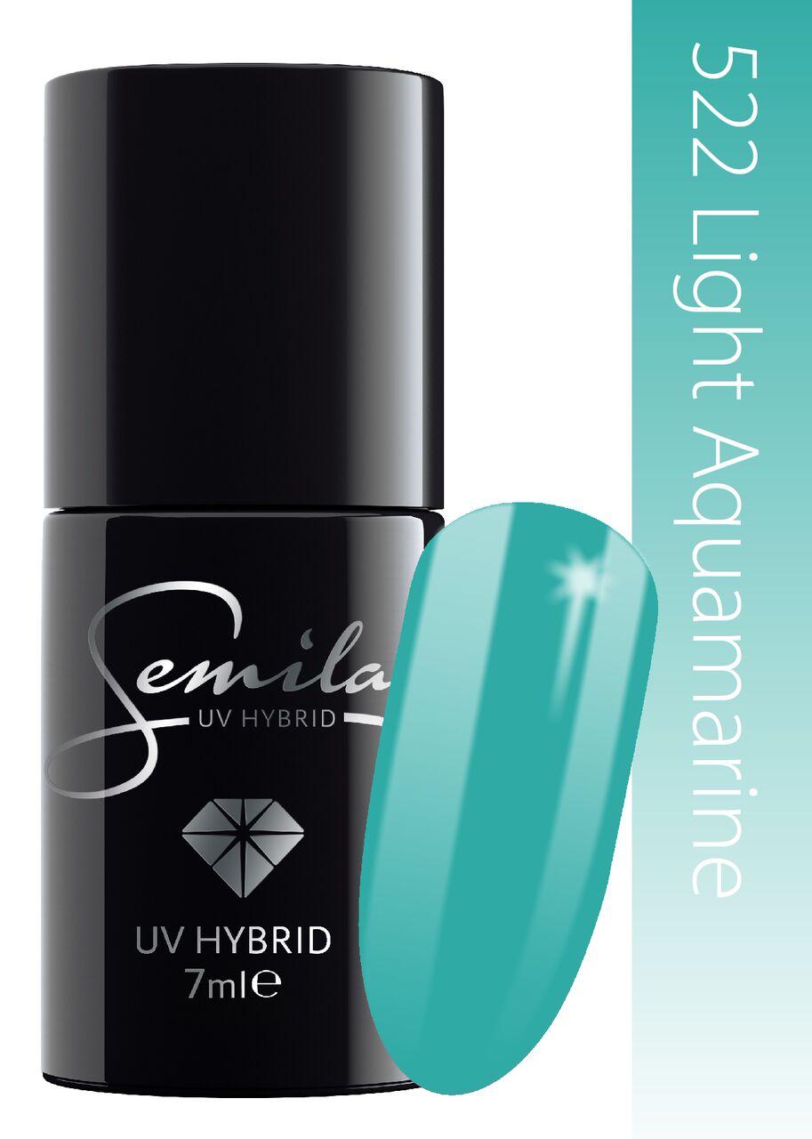 Semilac 522 UV Hybrid Nail Polish Light Aquamarine 7ml