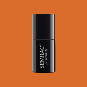 Semilac 528 UV Hybrid Nail Polish Legendary Six Orange 7 ml