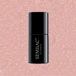 804 Semilac Extend Base Glitter Soft Beige 5in1  7 ml