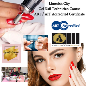 Limerick City : Gel Nail Technician Course ( 2024 ) January 21 and January 28 ) Two Full days 10am until 5pm each day. Face to Face In Class Training. Total Cost of Course €399 ABT-AIT Accredited